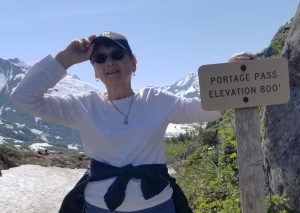 Customer Service Agent Marie on a hike