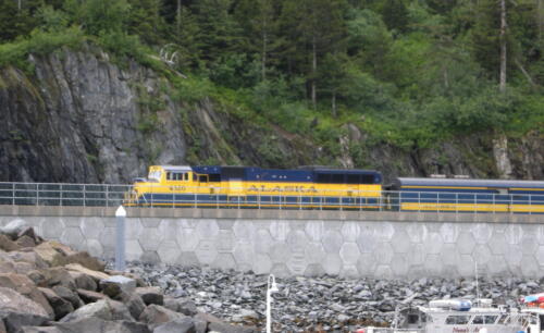 Alaska Railroad Along Turnagain Arm